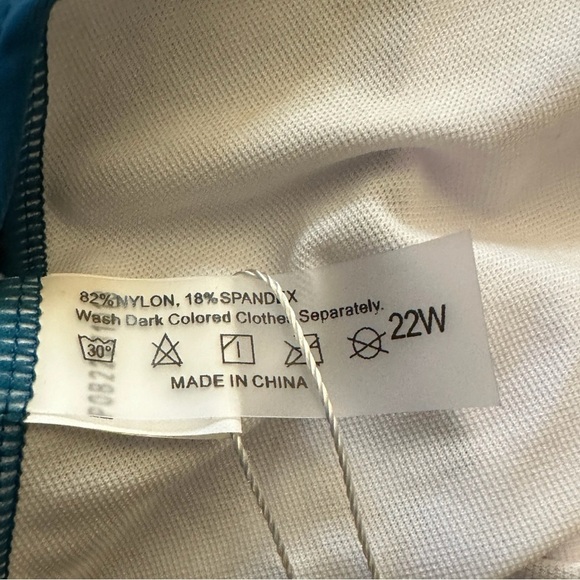 Yonique Chic Teal One-Piece Swimsuit-NWT - Picture 8 of 9